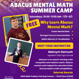 Abacus Mental Math Summer Camp (4 Sessions)