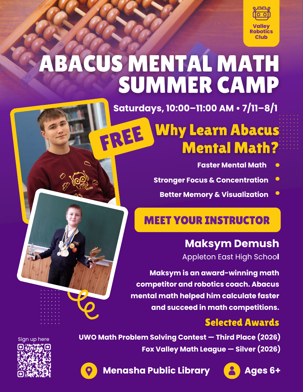 Abacus Mental Math Summer Camp (4 Sessions)