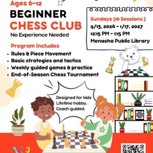 Beginner Chess Club: For Young Thinkers (16 Sessions)