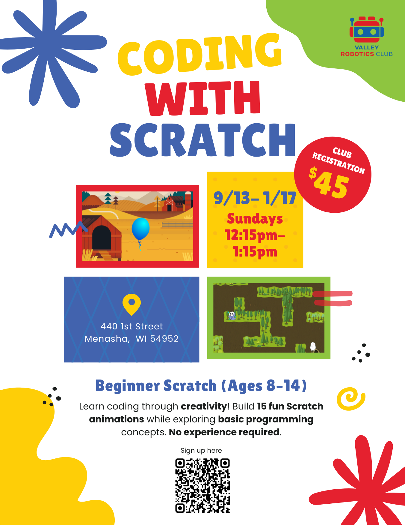 Beginner Coding with Scratch (16 Sessions)